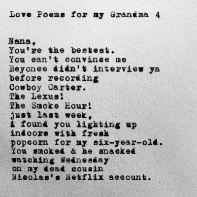 Love Poems For My Grandma 4